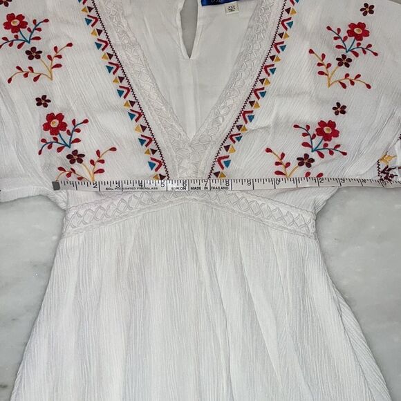 Blue Pair Embroidered Mini Dress - Picture 15 of 17